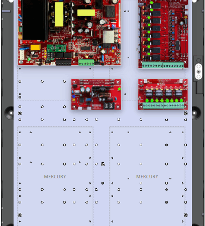 LifeSafetyPower FPO150-B100C8D8E2M Mercury Unified Power Systems 150W Dual Voltage, 120 VAC 8 Relay Lock Outputs 8 Auxiliary Outputs