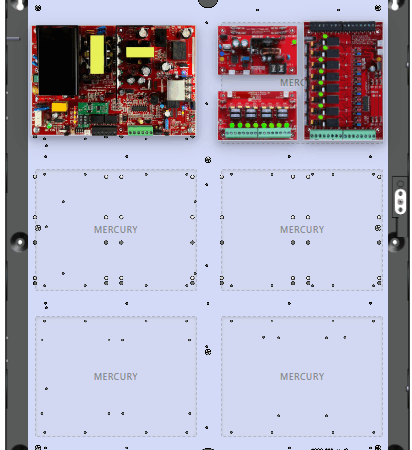 LifeSafetyPower FPO150-B100C8D8E4M Mercury Unified Power Systems 150W Dual Voltage, 120 VAC 8 Relay Lock Outputs 8 Auxiliary Outputs