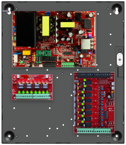 LifeSafetyPower FPO250-C8D8E1 Standard Power Systems 250W Single Voltage, 120 VAC 8 Relay Lock Outputs 8 Auxiliary Outputs