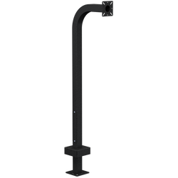 Pedestal Pro 22PE1-EBMU-02-CRS 48" Black Wrinkle Gooseneck Pedestal