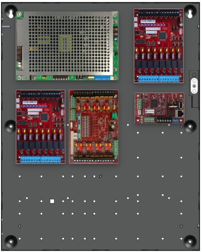 LifeSafetyPower FPG100-2M8NLCSD16E2 Standard Power Systems 100W Single Voltage, Universal 16 Managed Lock Outputs 16 Managed Auxiliary Outputs