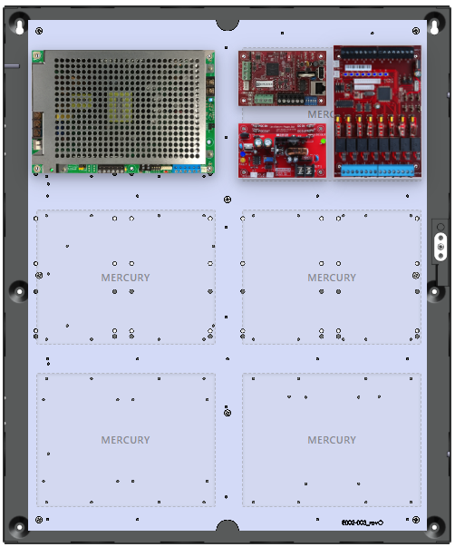 LifeSafetyPower FPG100-B100M8PNLCE4M Mercury Unified Power Systems 100W Dual Voltage, Universal 8 Managed Lock Outputs