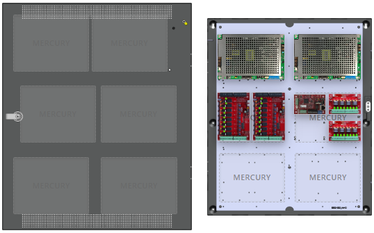 LifeSafetyPower FPG100/100-2C82D8NLCE4M1 Mercury Unified Power Systems 200W Dual Voltage, Universal 16 Relay Lock Outputs 16 Auxiliary Outputs