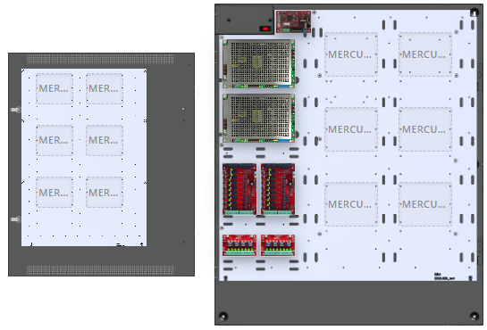 LifeSafetyPower FPG100/100-2C82D8NLCE8M1 Mercury Unified Power Systems 200W Dual Voltage, Universal 16 Relay Lock Outputs 16 Auxiliary Outputs