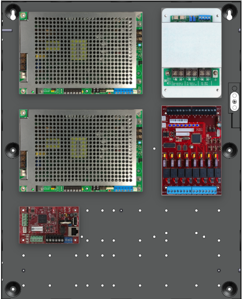 LifeSafetyPower FPG100/100/H-M8NLCE2 Standard Power Systems 200W Dual Voltage, Universal 8 Managed Lock Outputs