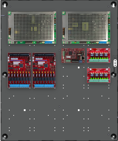 LifeSafetyPower FPG100/200-2D82M8NLCE4 Standard Power Systems 300W Dual Voltage, Universal 16 Managed Lock Outputs 16 Auxiliary Outputs