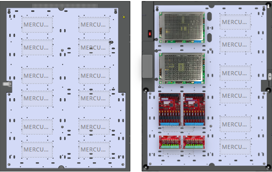 LifeSafetyPower FPG100/200-2D8P2M8NLCE6M1 Mercury Unified Power Systems 300W Dual Voltage, Universal 16 Managed Lock Outputs 16 Auxiliary Outputs