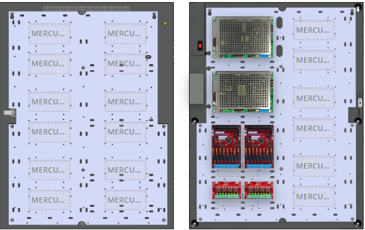 LifeSafetyPower FPG100/200-2D8P2M8PNLCE6M1 Mercury Unified Power Systems 300W Dual Voltage, Universal 16 Managed Lock Outputs 16 Auxiliary Outputs