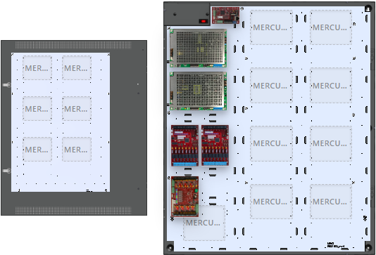 LifeSafetyPower FPG100/200-2M8NLCSD16E8M3 Mercury Unified Power Systems 300W Dual Voltage, Universal 16 Managed Lock Outputs 16 Managed Auxiliary Outputs