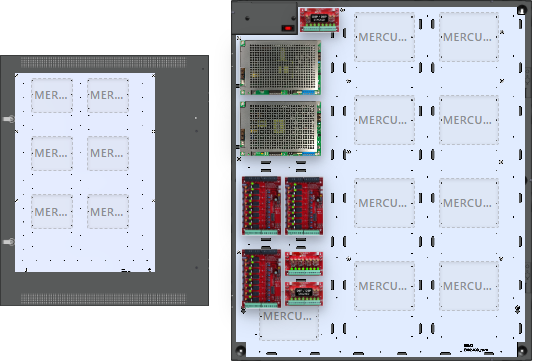 LifeSafetyPower FPG100/200-3C85D8PE8M3 Mercury Unified Power Systems 300W Dual Voltage, Universal 24 Relay Lock Outputs 40 Auxiliary Outputs