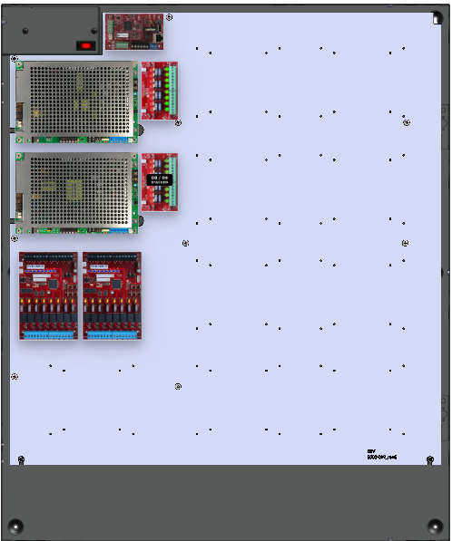LifeSafetyPower FPG100/200-3D82M8NLCE8V/T16-A HID ProWire Power Systems 300W Dual Voltage, Universal 16 Managed Lock Outputs 24 Auxiliary Outputs