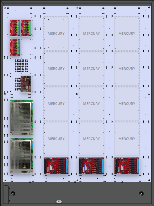 LifeSafetyPower FPG100/200-3D8P3M8NLCE12M Mercury Unified Power Systems 300W Dual Voltage, Universal 24 Managed Lock Outputs 24 Auxiliary Outputs