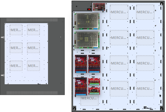LifeSafetyPower FPG100/200-3D8P3M8NLCE8M3 Mercury Unified Power Systems 300W Dual Voltage, Universal 24 Managed Lock Outputs 24 Auxiliary Outputs