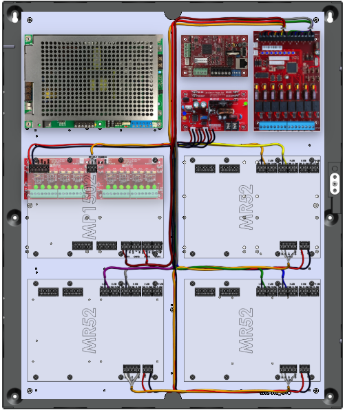 LifeSafetyPower FPG200-B1002D8PM8NLCE4M/T8-A Mercury ProWire Power Systems 200W Dual Voltage, Universal 8 Managed Lock Outputs 16 Auxiliary Outputs