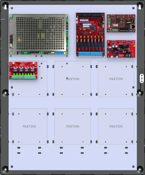 LifeSafetyPower FPG200-B100D8M8NLCE4P Paxton Unified Power Systems 200W Dual Voltage, Universal 8 Managed Lock Outputs 8 Auxiliary Outputs