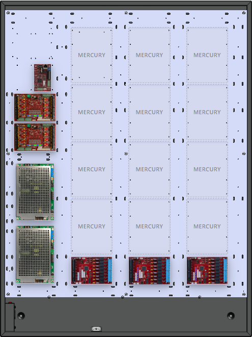 LifeSafetyPower FPG200/200-3M8NLC2SD16E12M Mercury Unified Power Systems 400W Dual Voltage, Universal 24 Managed Lock Outputs 32 Managed Auxiliary Outputs