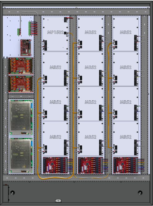 LifeSafetyPower FPG200/200-3M8NLC2SD16E12M/P24-A Mercury ProWire Power Systems 400W Dual Voltage, Universal 24 Managed Lock Outputs 32 Managed Auxiliary Outputs