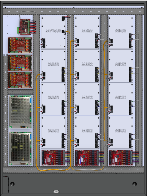 LifeSafetyPower FPG200/200-3M8NLC3SD16E12M/P24-A Mercury ProWire Power Systems 400W Dual Voltage, Universal 24 Managed Lock Outputs 48 Managed Auxiliary Outputs