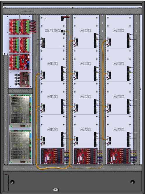 LifeSafetyPower FPG200/200-B1505D8P3M8NLCE12M/P24-A Mercury ProWire Power Systems 400W Dual Voltage, Universal 24 Managed Lock Outputs 40 Auxiliary Outputs