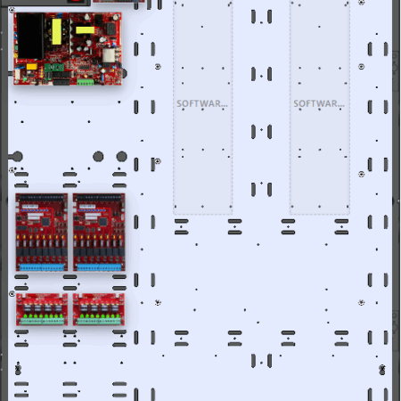 LifeSafetyPower FPO150-2D82M8NLCE8S Software House Unified Power Systems 150W Single Voltage, 120 VAC 16 Managed Lock Outputs 16 Auxiliary Outputs