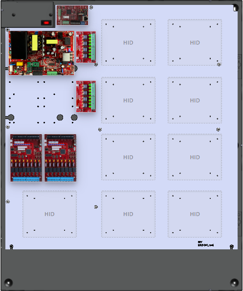 LifeSafetyPower FPO150-2D82M8NLCE8V HID Unified Power Systems 150W Single Voltage, 120 VAC 16 Managed Lock Outputs 16 Auxiliary Outputs