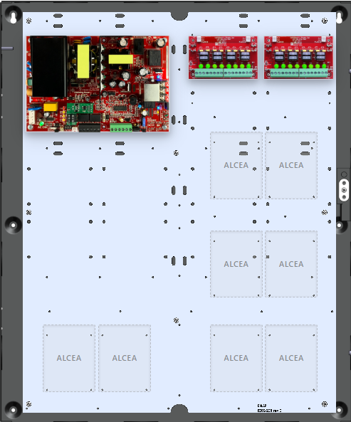 LifeSafetyPower FPO150-2D8E4ALC AMAG Unified Power Systems 150W Single Voltage, 120 VAC 16 Auxiliary Outputs