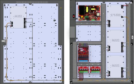 LifeSafetyPower FPO150-2D8M8NLCE6M1/P8-A Mercury ProWire Power Systems 150W Single Voltage, 120 VAC 8 Managed Lock Outputs 16 Auxiliary Outputs