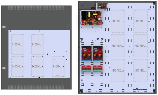 LifeSafetyPower FPO150-2D8P2M8NLCE8H1 Honeywell Unified Power Systems 150W Single Voltage, 120 VAC 16 Managed Lock Outputs 16 Auxiliary Outputs