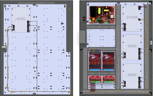 LifeSafetyPower FPO150-2D8P2M8PNLCE6M1/P8-A Mercury ProWire Power Systems 150W Single Voltage, 120 VAC 16 Managed Lock Outputs 16 Auxiliary Outputs