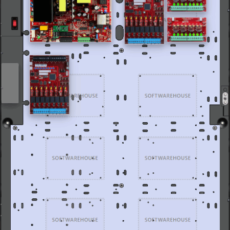 LifeSafetyPower FPO150-2D8P2M8PNLCE6S Software House Unified Power Systems 150W Single Voltage, 120 VAC 16 Managed Lock Outputs 16 Auxiliary Outputs