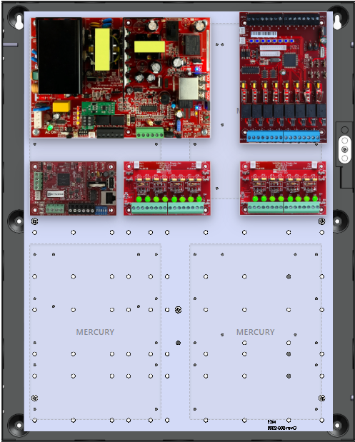 LifeSafetyPower FPO150-2D8PM8PNLCE2M Mercury Unified Power Systems 150W Single Voltage, 120 VAC 8 Managed Lock Outputs 16 Auxiliary Outputs