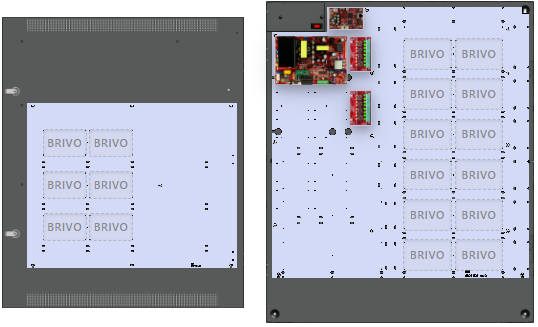 LifeSafetyPower FPO150-2D8PNL4E8B1 Brivo Unified Power Systems 150W Single Voltage, 120 VAC 16 Auxiliary Outputs