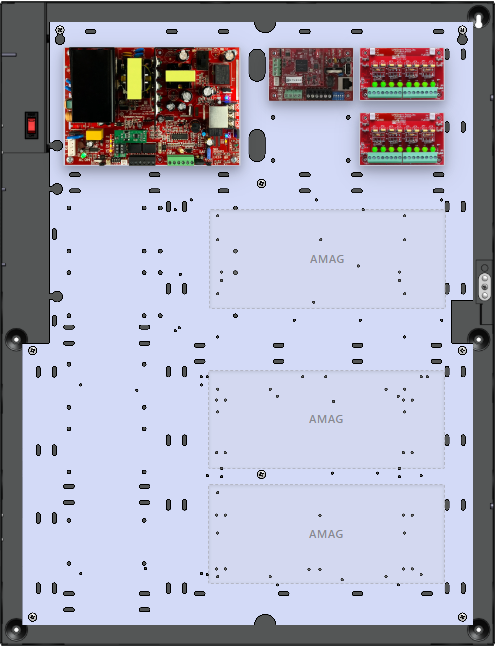 LifeSafetyPower FPO150-2D8PNLCE6A AMAG Unified Power Systems 150W Single Voltage, 120 VAC 16 Auxiliary Outputs