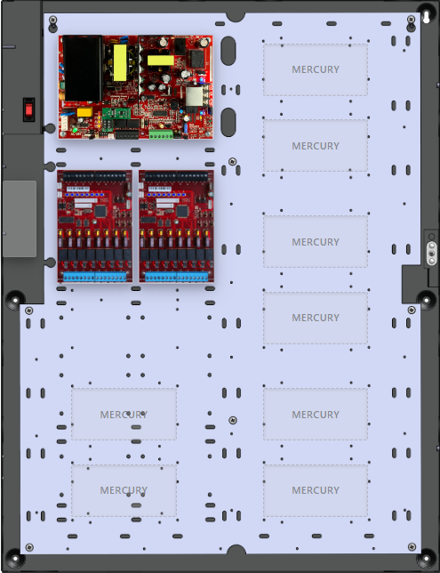 LifeSafetyPower FPO150-2M8NLCE6M Mercury Unified Power Systems 150W Single Voltage, 120 VAC 16 Managed Lock Outputs