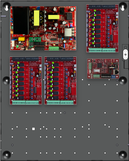 LifeSafetyPower FPO150-3C8NLCE2 Traditional Power Systems 150W Single Voltage, 120 VAC 24 Relay Lock Outputs