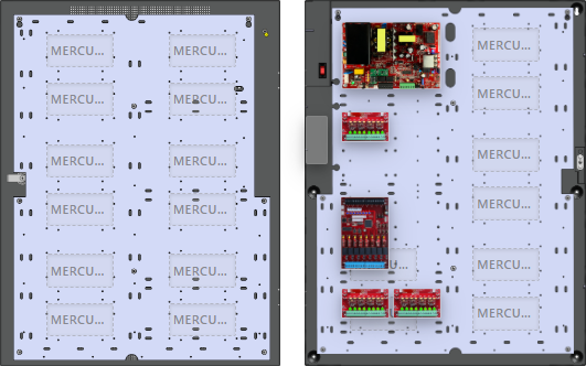 LifeSafetyPower FPO150-3D8PM8PNLCE6M1 Mercury Unified Power Systems 150W Single Voltage, 120 VAC 8 Managed Lock Outputs 24 Auxiliary Outputs