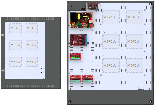 LifeSafetyPower FPO150-3D8PM8PNLCE8M1 Mercury Unified Power Systems 150W Single Voltage, 120 VAC 8 Managed Lock Outputs 24 Auxiliary Outputs