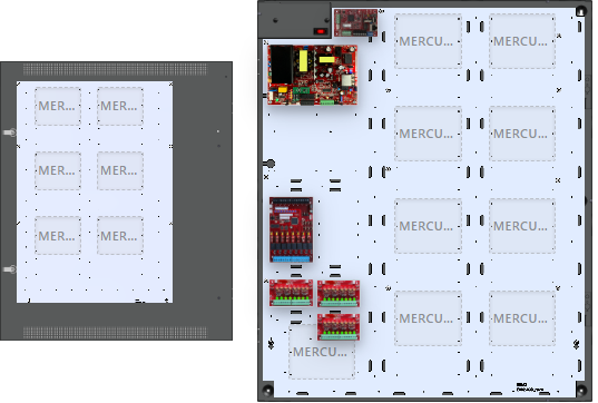 LifeSafetyPower FPO150-3D8PM8PNLCE8M3 Mercury Unified Power Systems 150W Single Voltage, 120 VAC 8 Managed Lock Outputs 24 Auxiliary Outputs