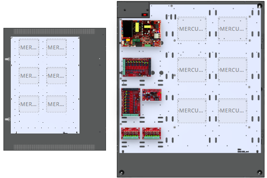 LifeSafetyPower FPO150-B1002C8P2D8PE8M1 Mercury Unified Power Systems 150W Dual Voltage, 120 VAC 16 Relay Lock Outputs 16 Auxiliary Outputs