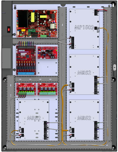 LifeSafetyPower FPO150-B1002D8M8NLCE6M/P8-A Mercury ProWire Power Systems 150W Dual Voltage, 120 VAC 8 Managed Lock Outputs 16 Auxiliary Outputs