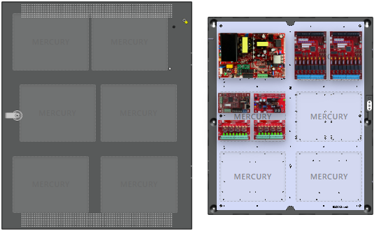 LifeSafetyPower FPO150-B1002D8P2M8NLCE4M1 Mercury Unified Power Systems 150W Dual Voltage, 120 VAC 16 Managed Lock Outputs 16 Auxiliary Outputs