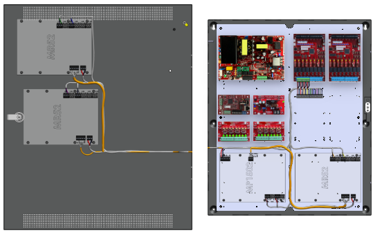 LifeSafetyPower FPO150-B1002D8P2M8PNLCE4M1/T8-A Mercury ProWire Power Systems 150W Dual Voltage, 120 VAC 16 Managed Lock Outputs 16 Auxiliary Outputs