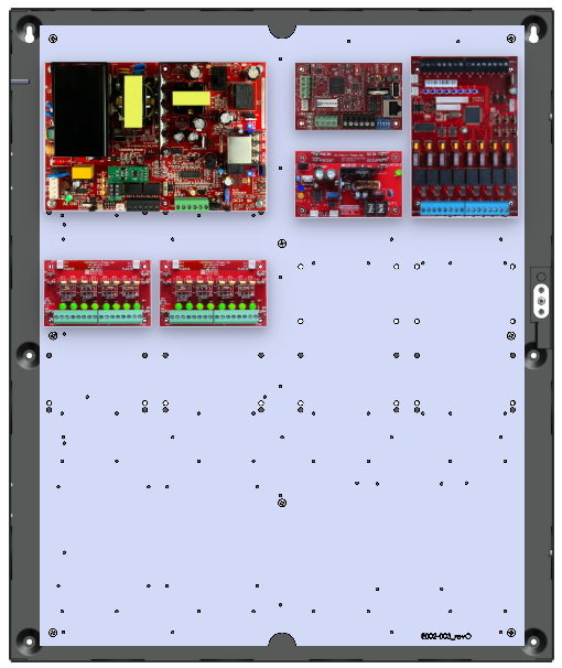 LifeSafetyPower FPO150-B1002D8PM8NLCE4M/P8-A/E Mercury ProWire Power Systems 150W Dual Voltage, 230 VAC 8 Managed Lock Outputs 16 Auxiliary Outputs