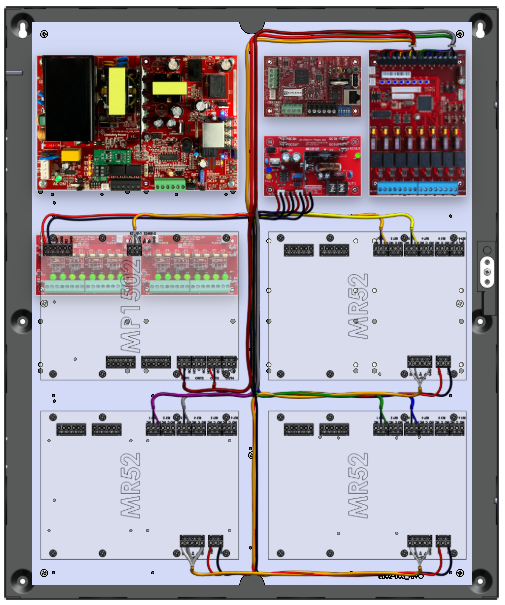 LifeSafetyPower FPO150-B1002D8PM8NLCE4M/T8-A/E Mercury ProWire Power Systems 150W Dual Voltage, 230 VAC 8 Managed Lock Outputs 16 Auxiliary Outputs