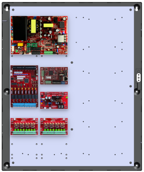LifeSafetyPower FPO150-B1002D8PM8NLCE4V/T8-A HID ProWire Power Systems 150W Dual Voltage, 120 VAC 8 Managed Lock Outputs 16 Auxiliary Outputs