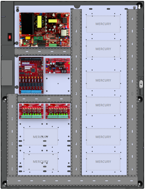 LifeSafetyPower FPO150-B1002D8PM8NLCE6M/P Mercury Unified Power Systems 150W Dual Voltage, 120 VAC 8 Managed Lock Outputs 16 Auxiliary Outputs