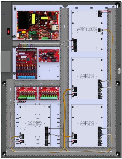 LifeSafetyPower FPO150-B1002D8PM8NLCE6M/P8-A Mercury ProWire Power Systems 150W Dual Voltage, 120 VAC 8 Managed Lock Outputs 16 Auxiliary Outputs