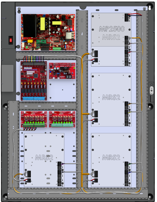 LifeSafetyPower FPO150-B1002D8PM8NLCE6M/P8-B Mercury ProWire Power Systems 150W Dual Voltage, 120 VAC 8 Managed Lock Outputs 16 Auxiliary Outputs