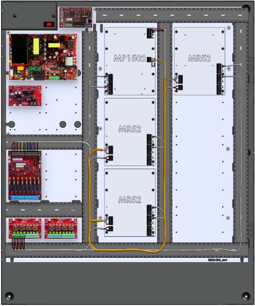 LifeSafetyPower FPO150-B1002D8PM8NLCE8M/P8-A Mercury ProWire Power Systems 150W Dual Voltage, 120 VAC 8 Managed Lock Outputs 16 Auxiliary Outputs
