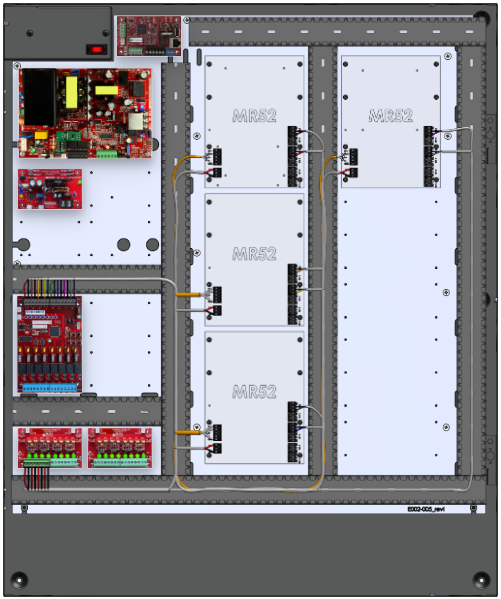 LifeSafetyPower FPO150-B1002D8PM8NLCE8M/P8-C Mercury ProWire Power Systems 150W Dual Voltage, 120 VAC 8 Managed Lock Outputs 16 Auxiliary Outputs
